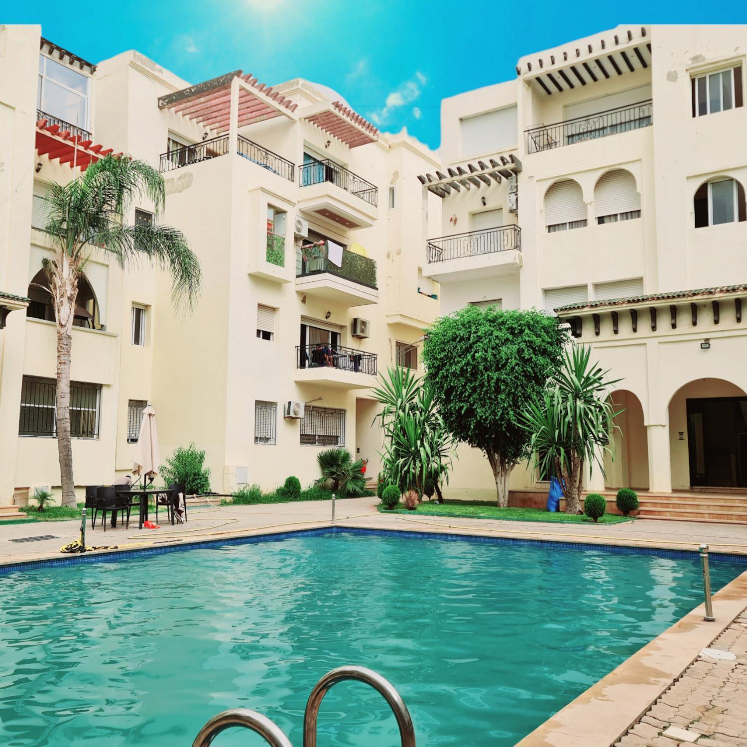 Fes Urban Apartment - Urban Elegance With Garden And Pool Access Esterno foto
